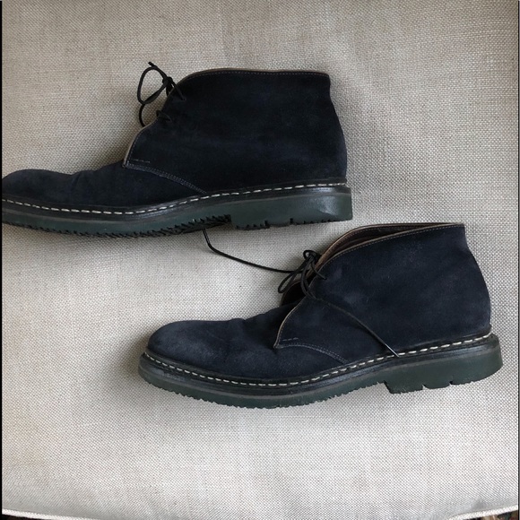 Heschung Chukka Boots Blue Suede Genet US   8.5 - Picture 5 of 8